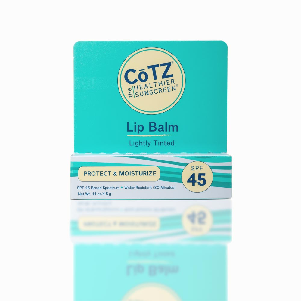 Cotz Lip Balm Tinted SPF 45 carton front