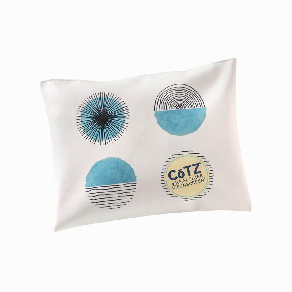 Image of the Cotz Vegan Leather Makeup Bag on a white background