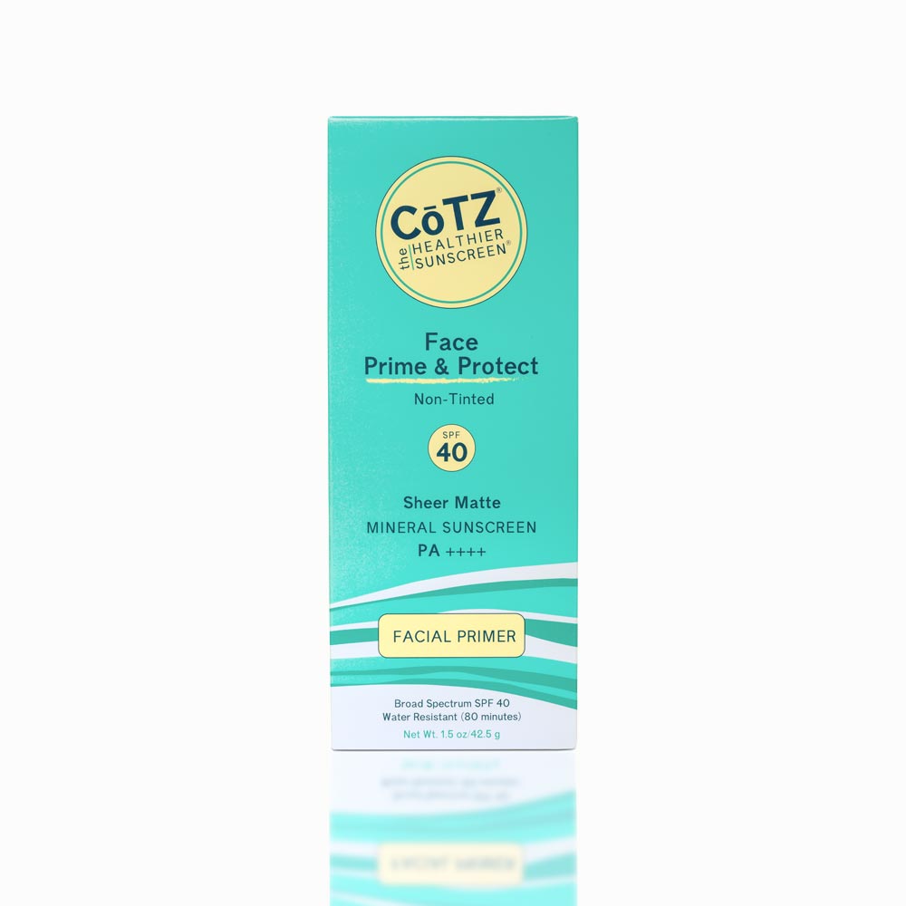 Front of Cotz Face Prime & Protect Non-Tinted SPF 40 carton